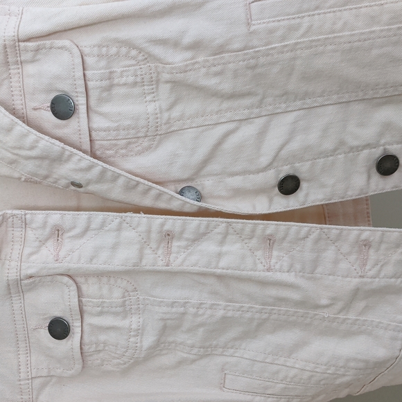 ELLE Women's XS Light Pink Button-up Jean Jacket - Picture 4 of 11